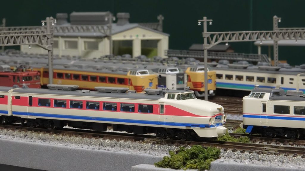 TOMIX 489系「白山」と1990年代の北陸特急をNゲージ鉄道模型レイアウトジオラマで楽しむ！N scale model railroad layout