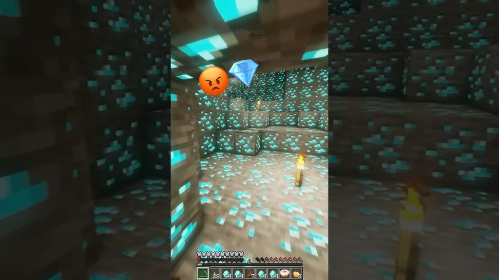 Cette session de minage m’a fait perdre la tête… 🤯 #minecraft #minecraftshorts