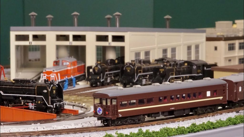 マイテ49+旧形客車をターンテーブル付き卓上Nゲージレイアウトで楽しむ！N scale model railroad layout