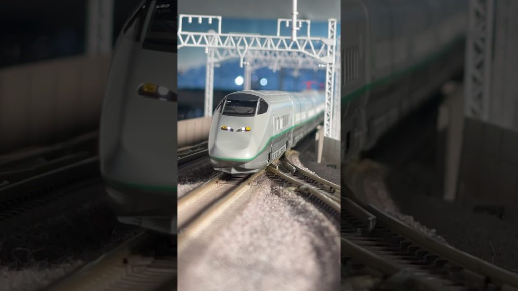 E3系山形新幹線＋E5系東北新幹線　#鉄道模型 #nゲージ #shinkansen