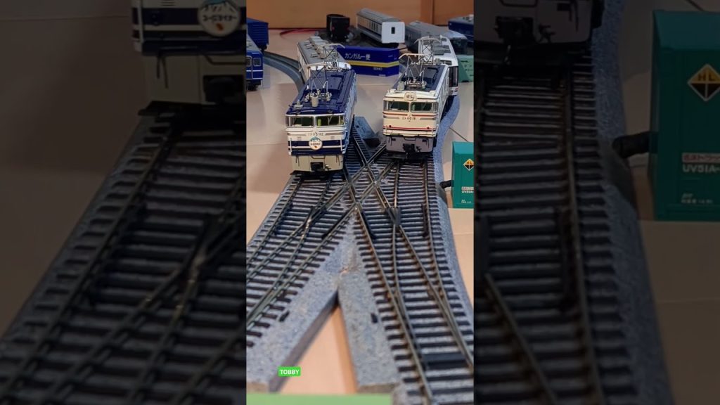 純正インレタに重ね張りｗ トラムウェイ EF60 19 やすらぎ色 Tomixのメタルインレタに変更