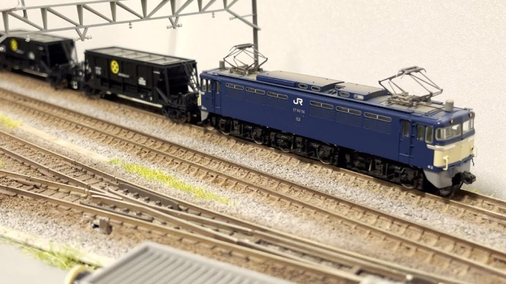 【鉄道模型】EF65-0形 牽引 ホキ10000 貨物列車 Nゲージ走行動画