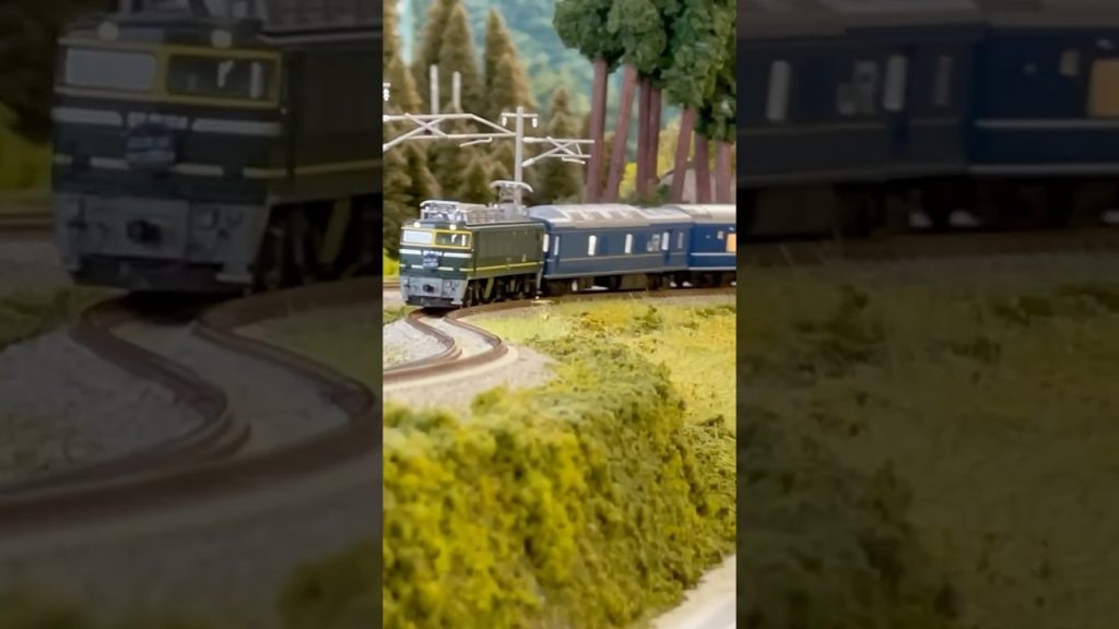 EF81トワイライト機＋寝台特急日本海　#nゲージ #鉄道模型 #modelrailroad