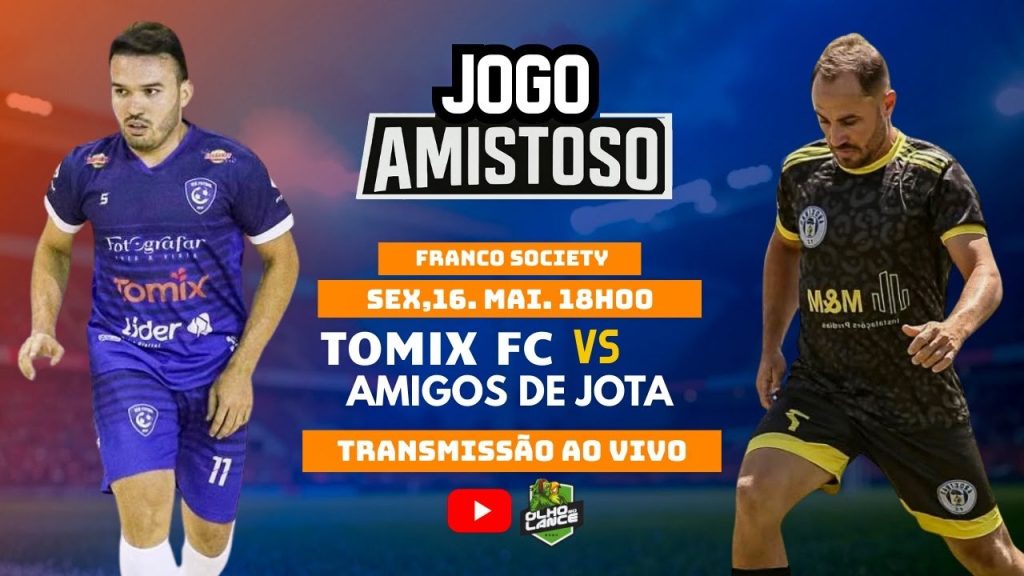 JOGO AMISTOSO | TOMIX FC x AMIGOS DE JOTA | AO VIVO direto do Franco Society