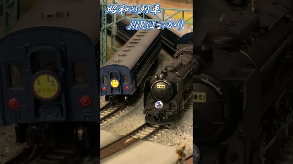 KATOはつかり客車とマイクロはつかり客車の２編成を走らせる。 #nゲージ #鉄道 #shortsfeed