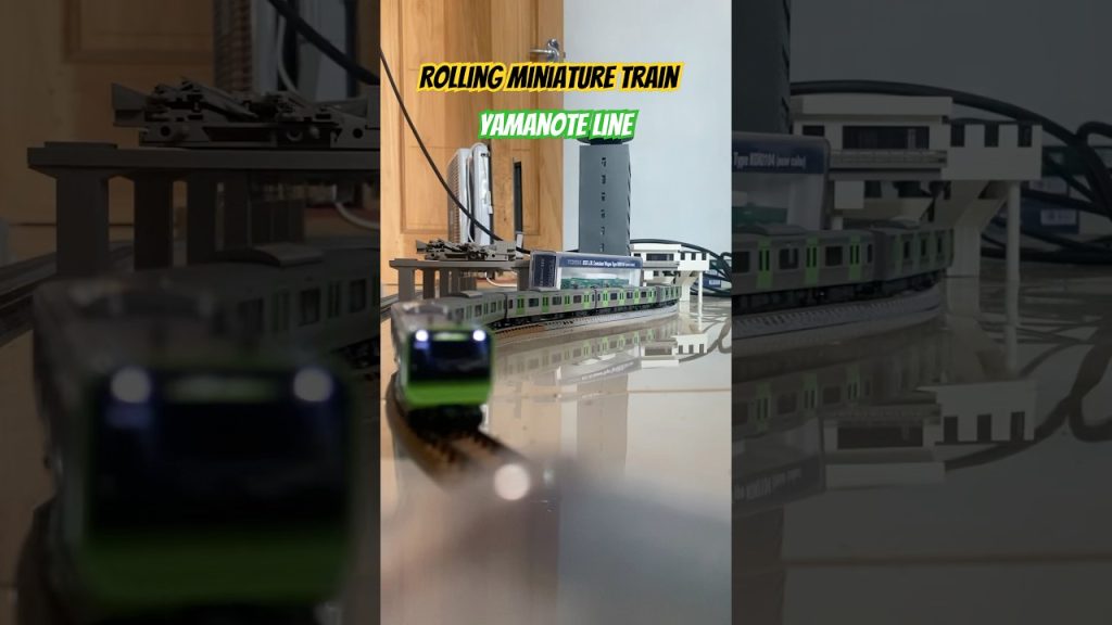 Miniature train n scale yamanote line #train #miniaturkeretaapi #keretaapi #nゲージ #railway #metro