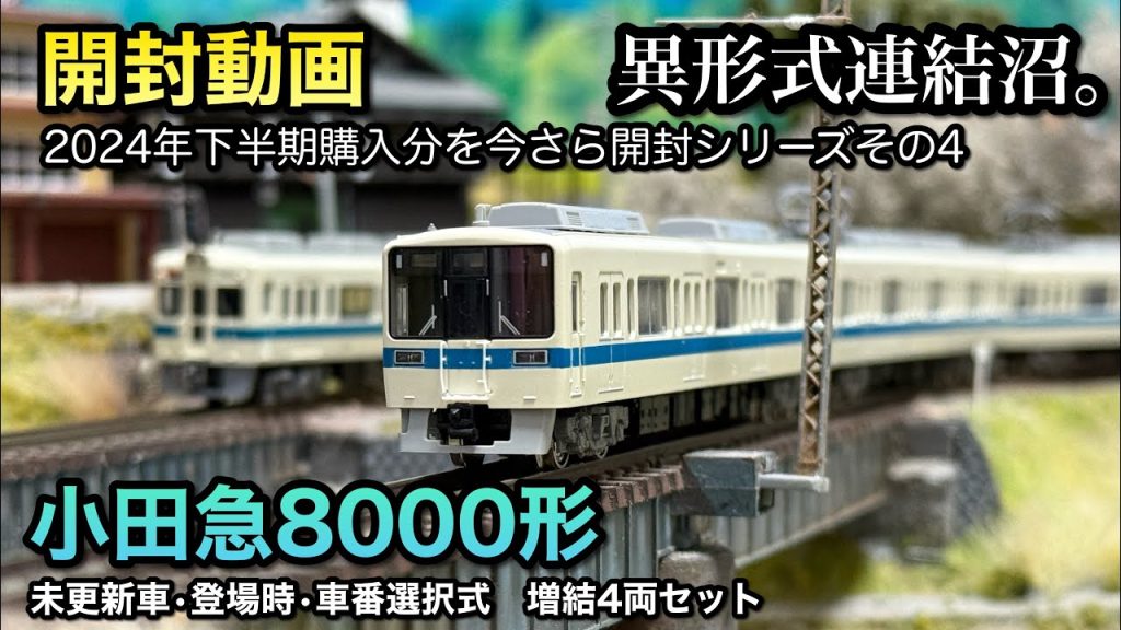 【鉄道模型Nゲージ】小田急8000形増結セットを買ってきて異形式併結を企む【2024年下半期購入品】
