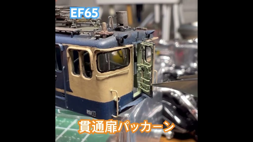 【Nゲージ】EF65の貫通扉開けたよ！！#nゲージ #鉄道模型 #ef65