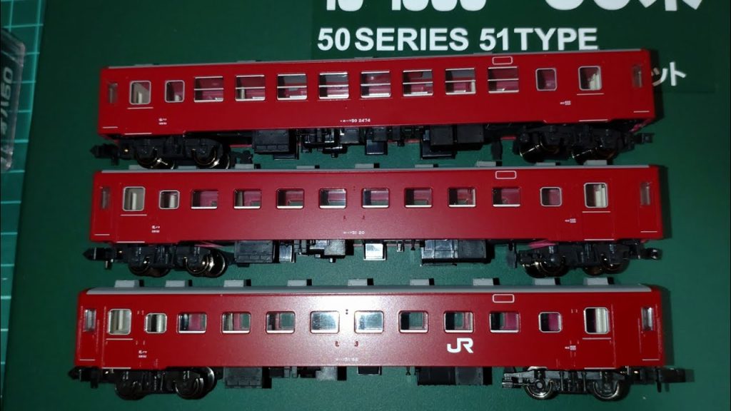 鉄道模型Nゲージ　KATO　10-2046　50系51形JR仕様レビュー　10-1306国鉄仕様、50形との比較、ED76 500、ゆうマニの紹介