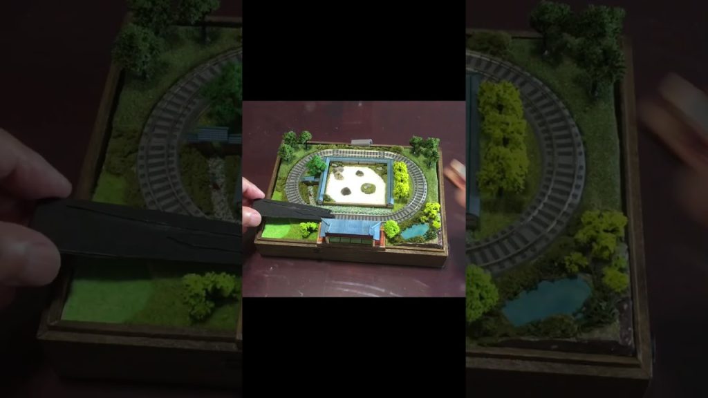 超ミニジオラマ　枯山水庭園を走るZショーティー　 #zショーティー