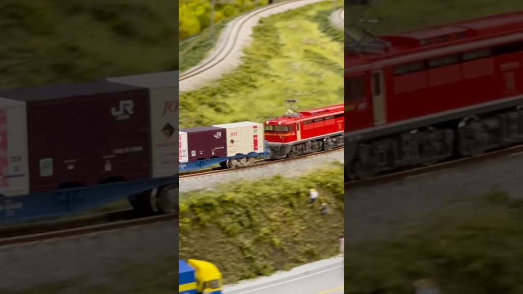 瀬野八を走る貨物列車　#鉄道模型 #nゲージ #modeltrains
