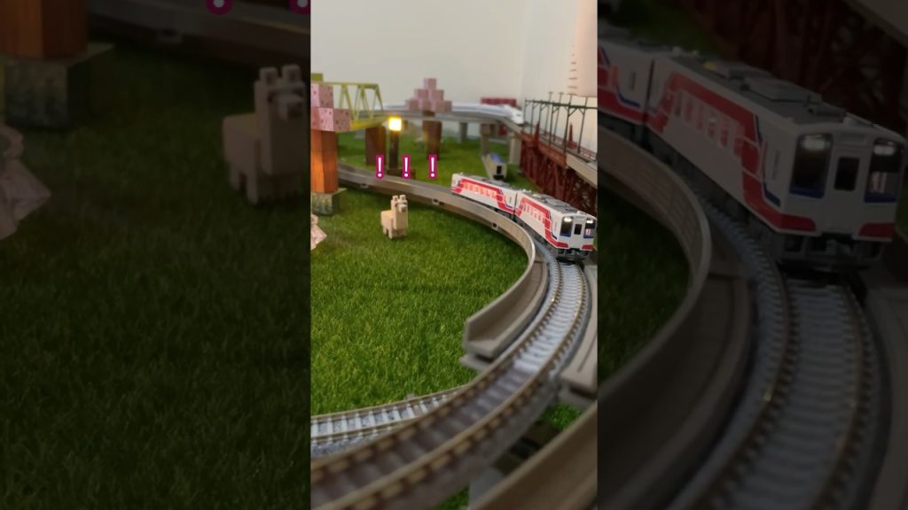 鉄道ピンチ！橋脚が足りない？アルパカが支えた奇跡の瞬間 #nゲージ #鉄道模型 #tomix #nscale