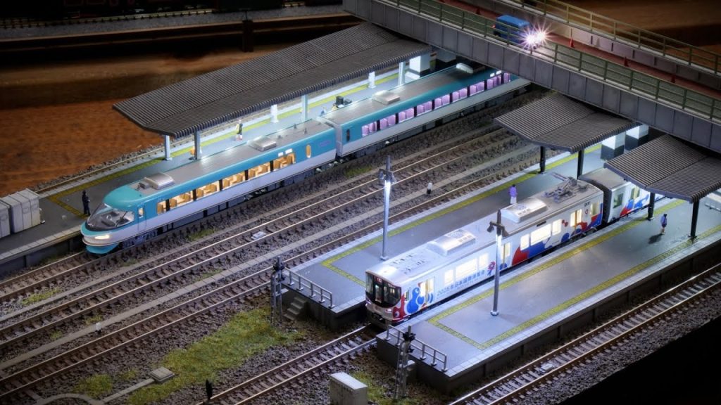 KATOのジャストプラグ(Just Plug)で駅のジオラマに照明を入れる / Nゲージ 鉄道模型