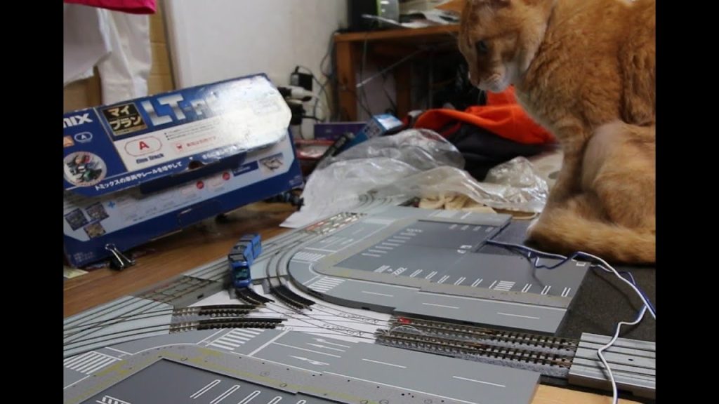 Nゲージ 路面電車デルタ線 紙八万交差点 作成18