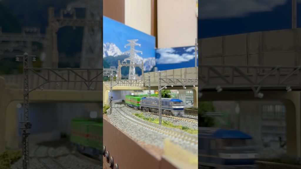 Nゲージ 高速で通過していく福山レールエクスプレス #n #modeltrains
