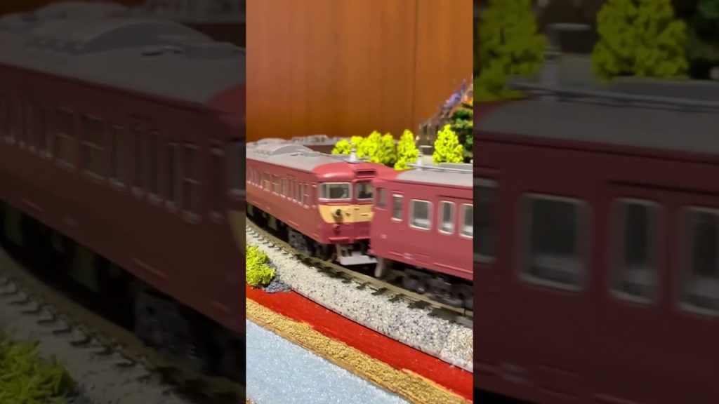 【Nゲージ】415系 国鉄標準色 #nゲージ #ngauge #kato #415系 #鉄道 #train #走行動画 #電車 #国鉄 #鹿児島本線 #ジオラマ #diorama #あたおか