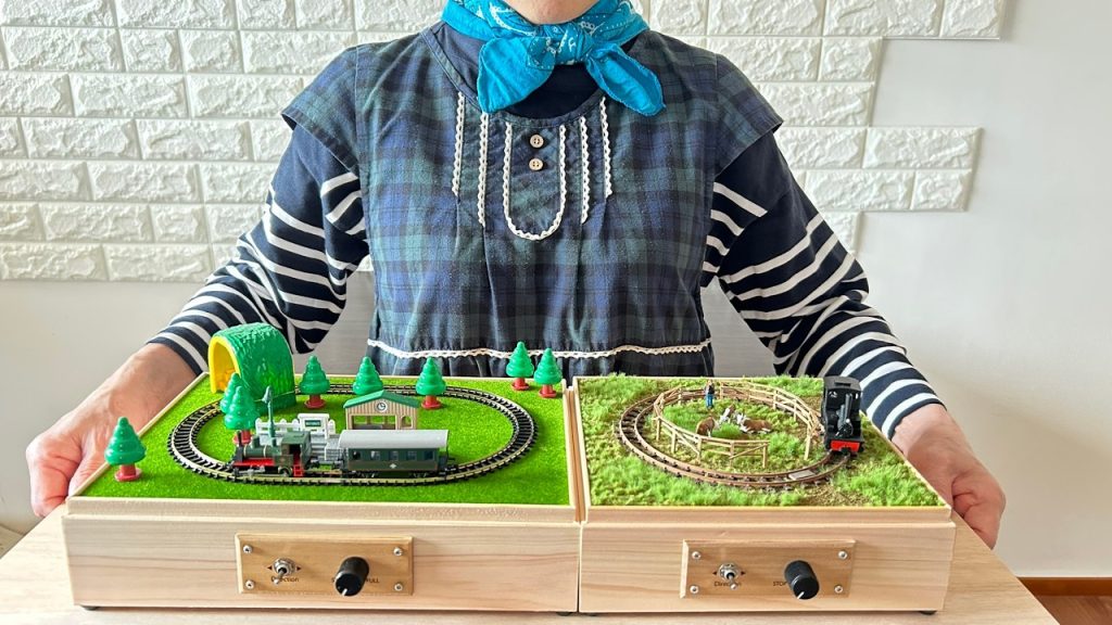 【極小レイアウト】NゲージとHOナローで作る癒しの鉄道模型ジオラマ｜目にやさしい緑のインテリア模型