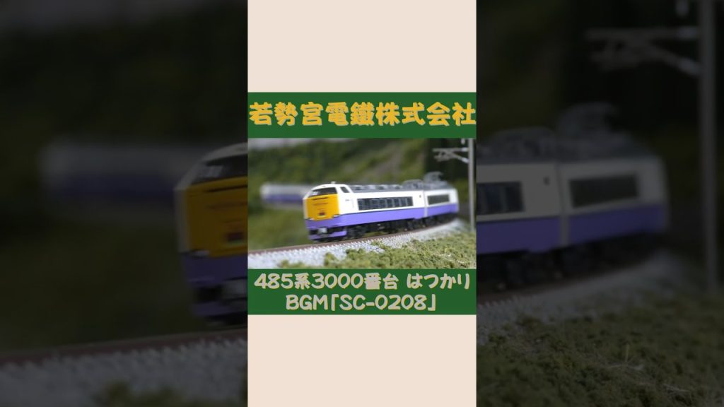 TOMIX 485系3000番台　はつかり　その② 　#Shorts #Nゲージ #のりもの探検隊BGM #のりもの探険隊BGM ＠Wakasemiya