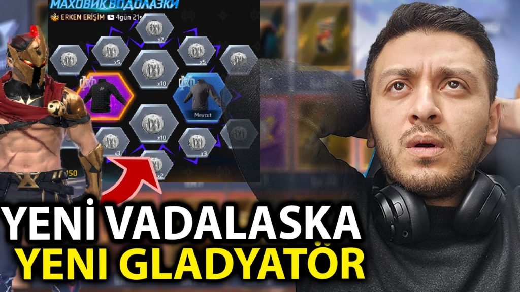 YENI VADALASKA GƏLDİ YENİ GLADİATOR YENİ DİZAYN FREE FİRE