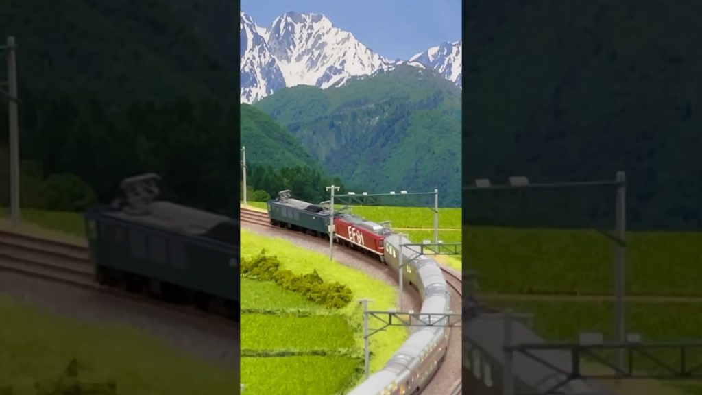 岩原カーブを行くカシオペアクルーズ　#nゲージ #鉄道模型 #modelrailroad