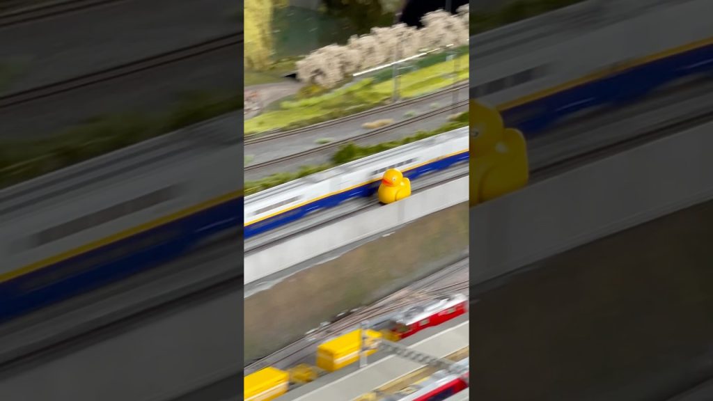 高速走行するアヒル　#鉄道模型 #nゲージ #shinkansen