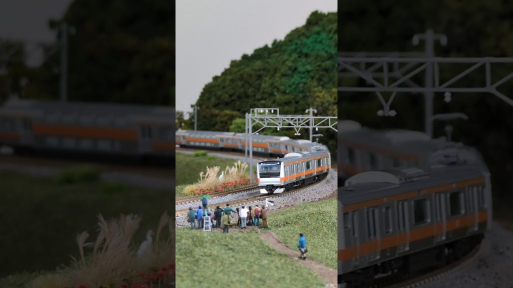 #グランドE233 #中央線 グリーン車組み込み試運転 ▼TOMIX N-scale model, J.R. E233 Chuo Line (incl. Green Car).