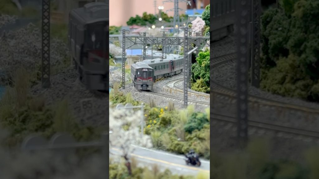Nゲージ 225系と227系が走る町 #n #nゲージ #modeltrains #ジオラマ