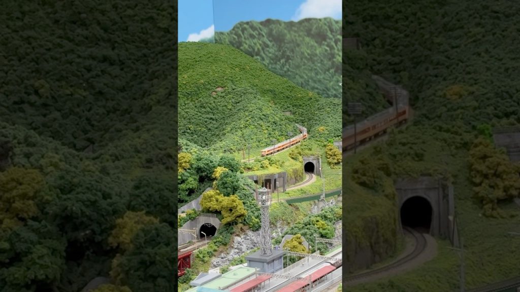 Nゲージ 難所を攻めるキハ82系特急列車 #n #nゲージ #ジオラマ #modeltrains
