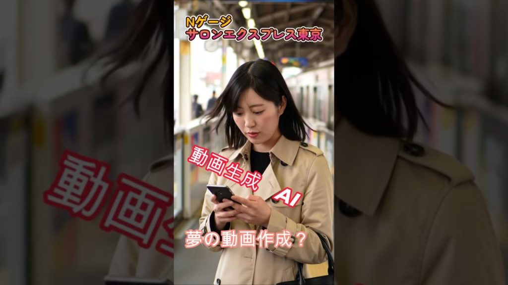 Nゲージ サロンエクスプレス東京と、生成AIのコラボで夢のある動画を作ろうとしましたが。