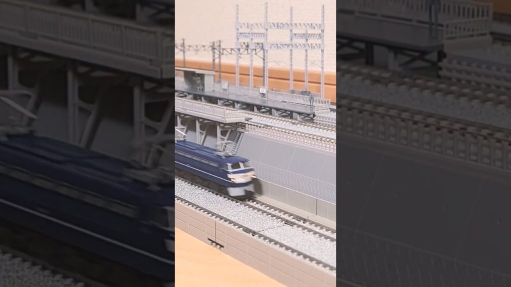 Nゲージ昭和時代のKATOアゴ振りEF66&HE10懐かしい東海道本線の貨物列車🫡#shorts
