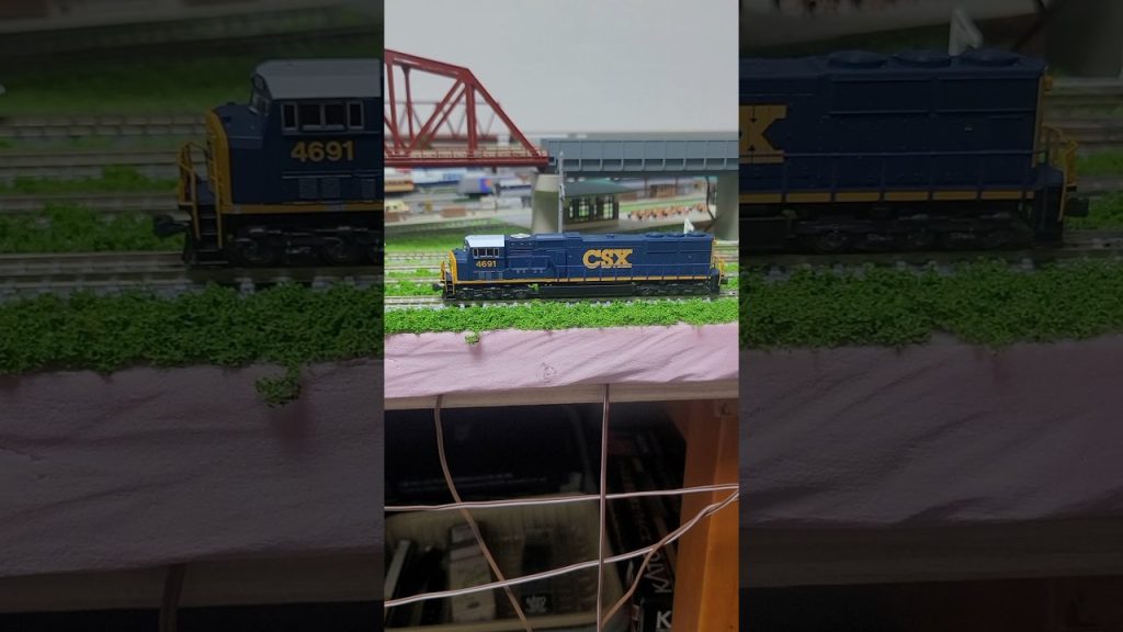 [SD70M Flat RadiatorCSX 4691] Model Train N Scale/N Gauge/ N ゲージ/ spur N #KATOUSA