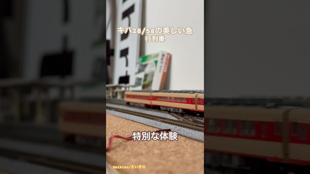 特別な体験 🚞 #tomix #鉄道模型 Kiha 28 + Kiha 58 tomix97904