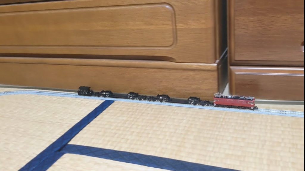 tomixのED75形電気機関車でシキ1000形×2両+ヨ8000形を牽引しました