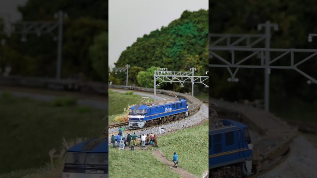 【連休の積載は…】2025年8月10日の編成をアレンジ ▼N-scale model, EF210 “ECO POWER Momotaro” & Sea Container freight cars.