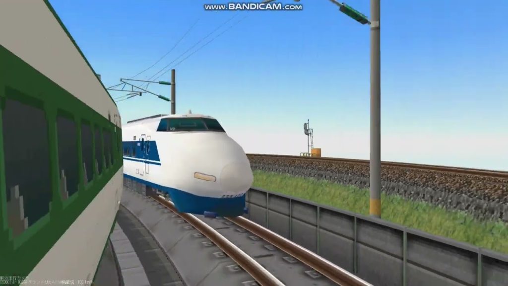 鉄道模型シミュレータ―3でTomixショールームレイアウト改造19 東海道新幹線100系ひかり