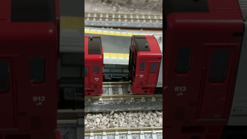 813系nゲージ連結#鉄道 #train #電車 #railway #813系 #鉄道模型 #shorts #short #jr九州 #nゲージ #連結 #連結作業  #nゲージ鉄道模型