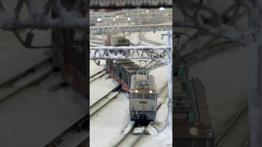 EF81銀釜が牽く大牟田貨物　#鉄道模型 #nゲージ #銀釜