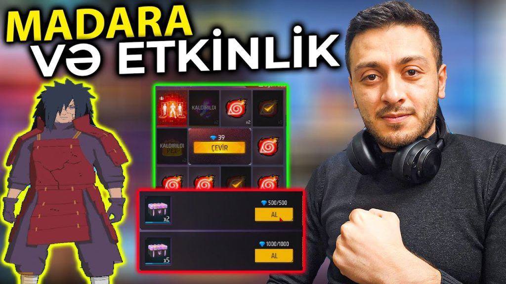 MADARA VƏ YENİ GƏLƏN İFADƏLƏR ALDIQ FREE FİRE #freefire