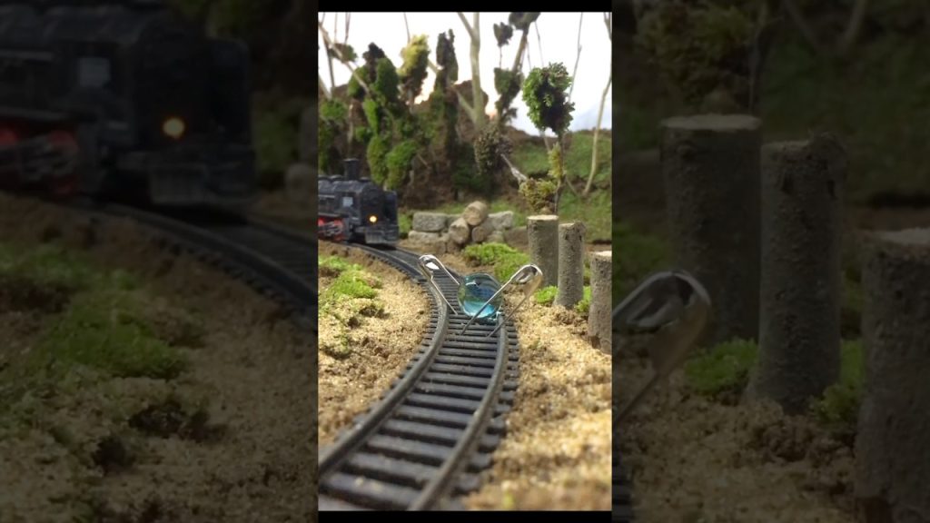 MODEL TRAIN CRASH Test with a Glass Ball😱