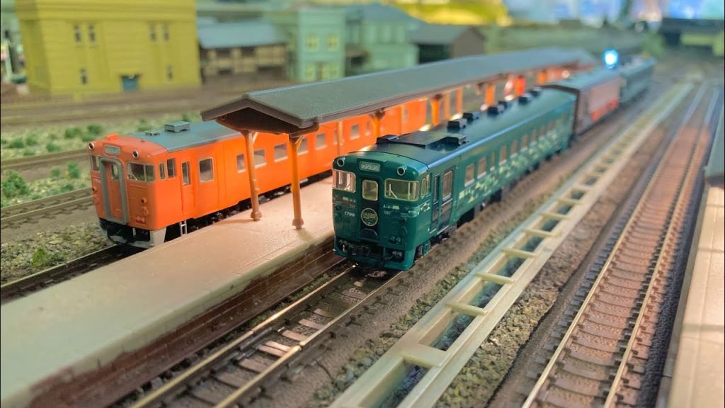 【Nゲージ】〜TOMIX キハ40バーベキュー山明号&キハ40首都圏色 ひめじとれいんぱーく ローカル線レイアウト走行シーン〜