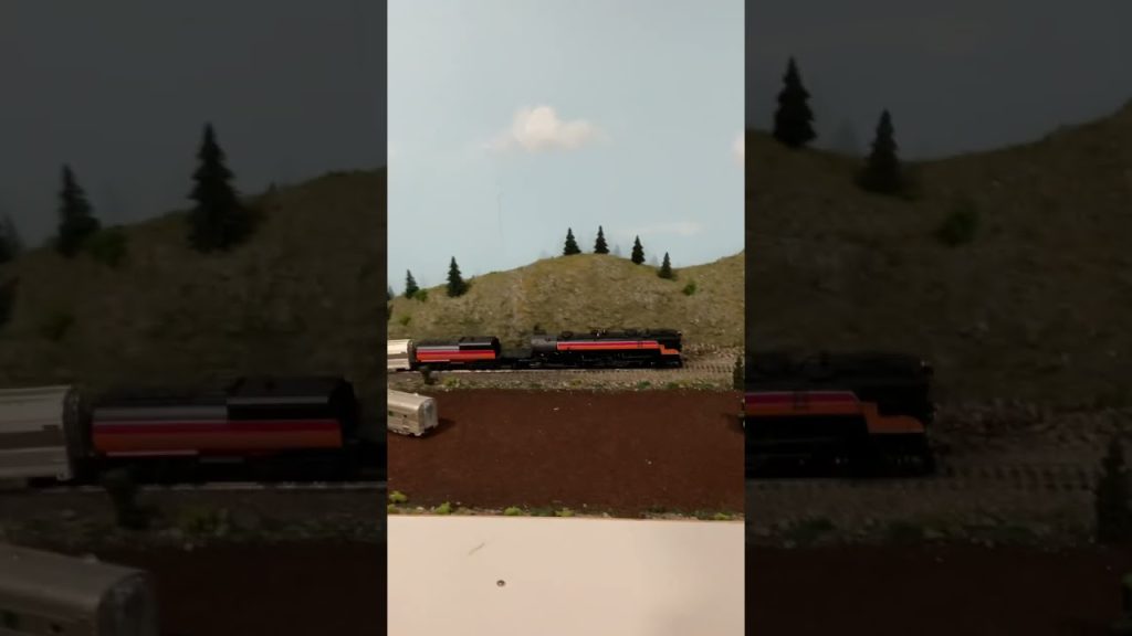This is my HO scale BLI SP #4124 Daylight Fantasy with my California Zephyr train set