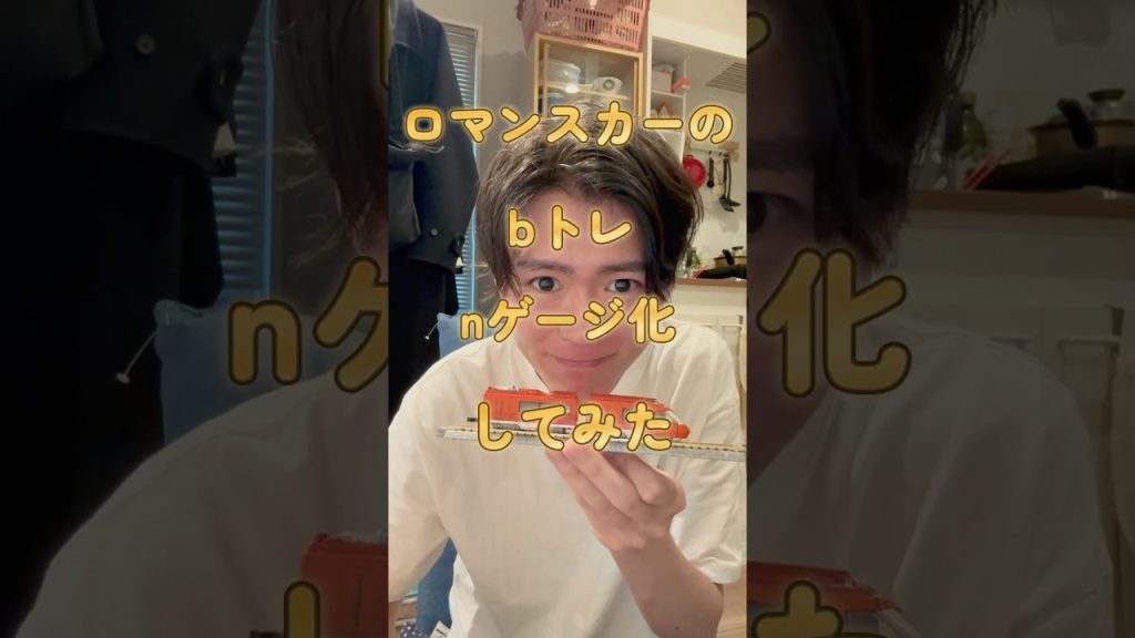 ロマンスカーのbトレｎゲージ化してみた #鉄道 #電車 #bトレインショーティー #nゲージ #ロマンスカー #小田急電鉄 #電車のお兄さん