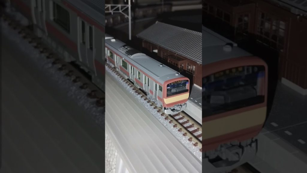 夜のドアカットする無人駅 #nゲージ 　　#鉄道模型 #shorts #ジオラマ#train