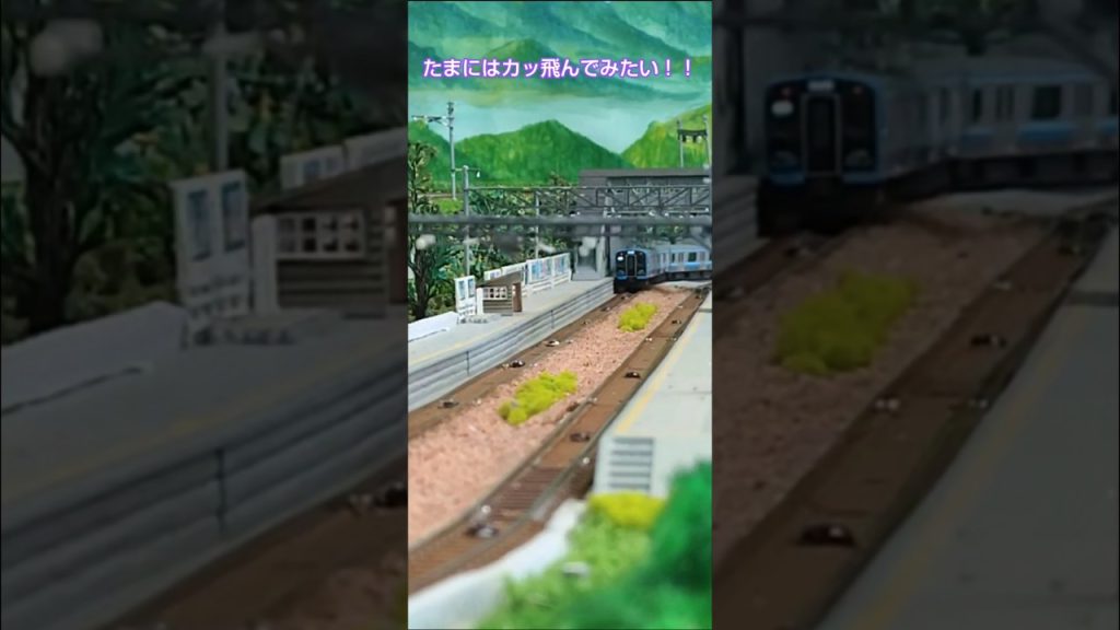 短い電車です😊#鉄道 #nゲージ #train