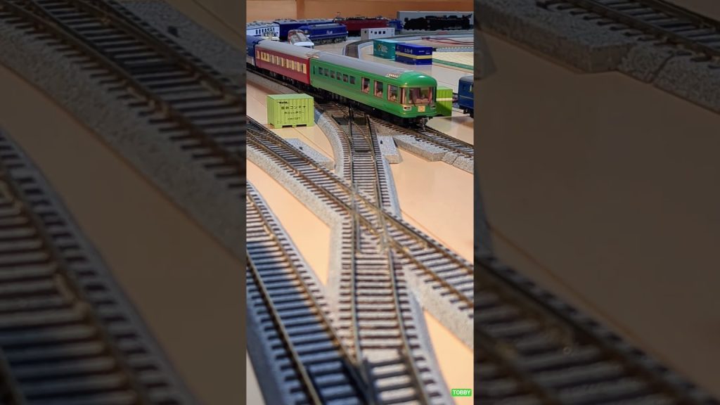超豪華列車 vs 鮮魚貨物列車 スイッチバック駅 Tomix ED76 EF81 HOゲージ