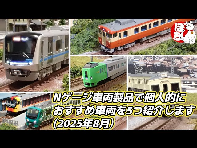 【2025年8月】Nゲージ車両新製品で個人的におススメな製品を5つ紹介します【鉄道模型/ホビーランドぽち】