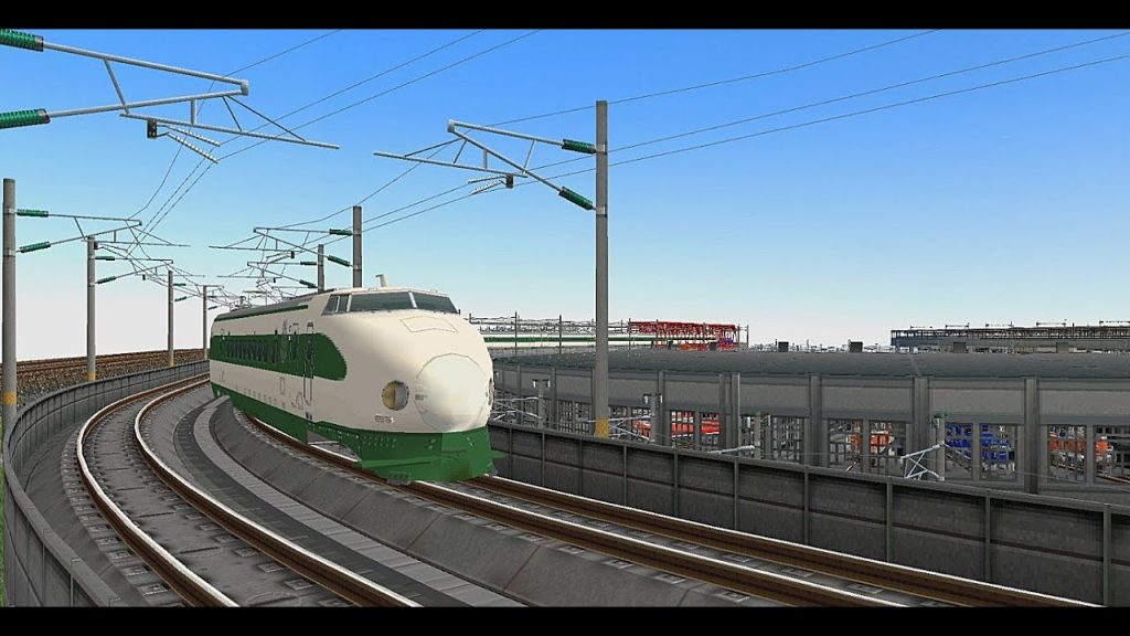 鉄道模型シミュレータ―3で4、 東北新幹線200系やまびこ12両編成