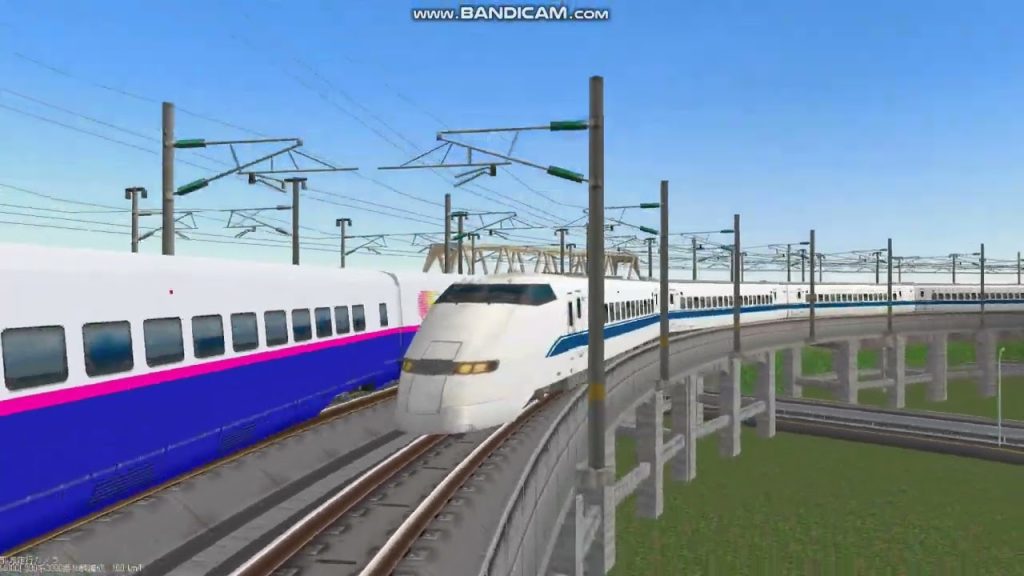 鉄道模型シミュレータ―3でTomixショールームレイアウト改造20 東海道新幹線300系3000番のぞみ