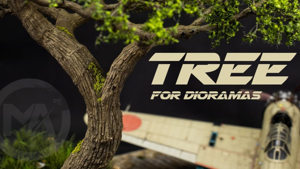 How I Built 1/48 Broadleaved Tree  – DIY Scale Tree Model - Diorama