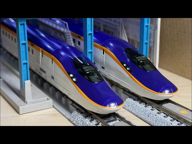 【Nゲージ 鉄道模型】KATO 《特別企画品》 10-2050  E8系 山形新幹線 ”つばさ” 導入。チョイ加工・試運転、コラボ撮影をしてみました♪